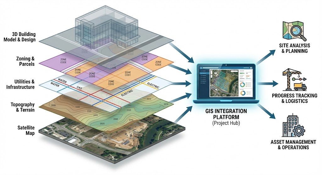 UAV mapping output with geospatial layers and survey detail